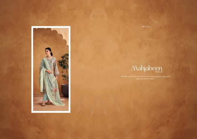 Mahajbeen Vol 8 By Shree Shalika Printed Lawn Cotton Dress Material Wholesalers In Delhi
